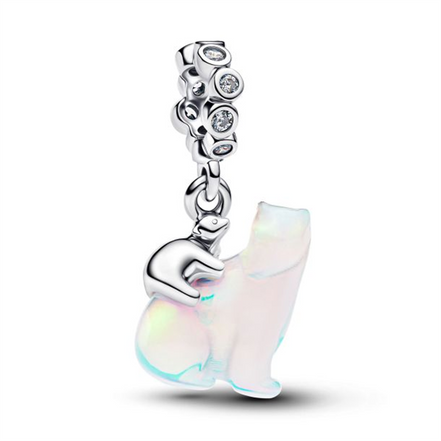 Pandora Polar Bear Mother & Cub Dangle Charm