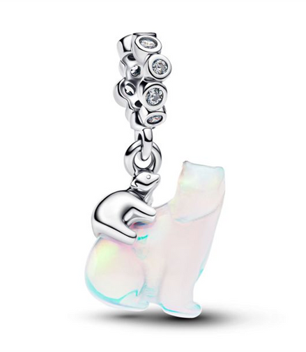 Pandora Polar Bear Mother & Cub Dangle Charm