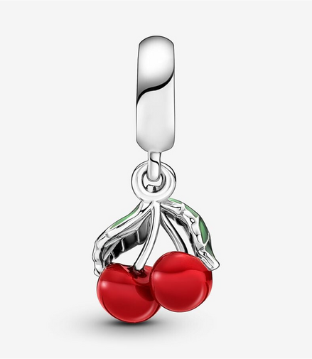 Pandora Moments Asymmetrical Cherry Fruit Dangle Charm