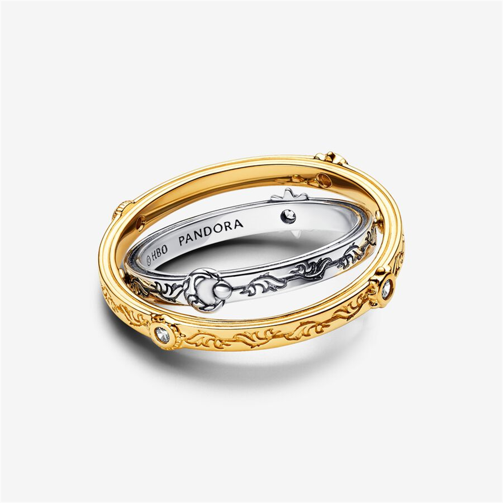 Pandora Game of Thrones Spinning Astrolabe Ring Size 7.5