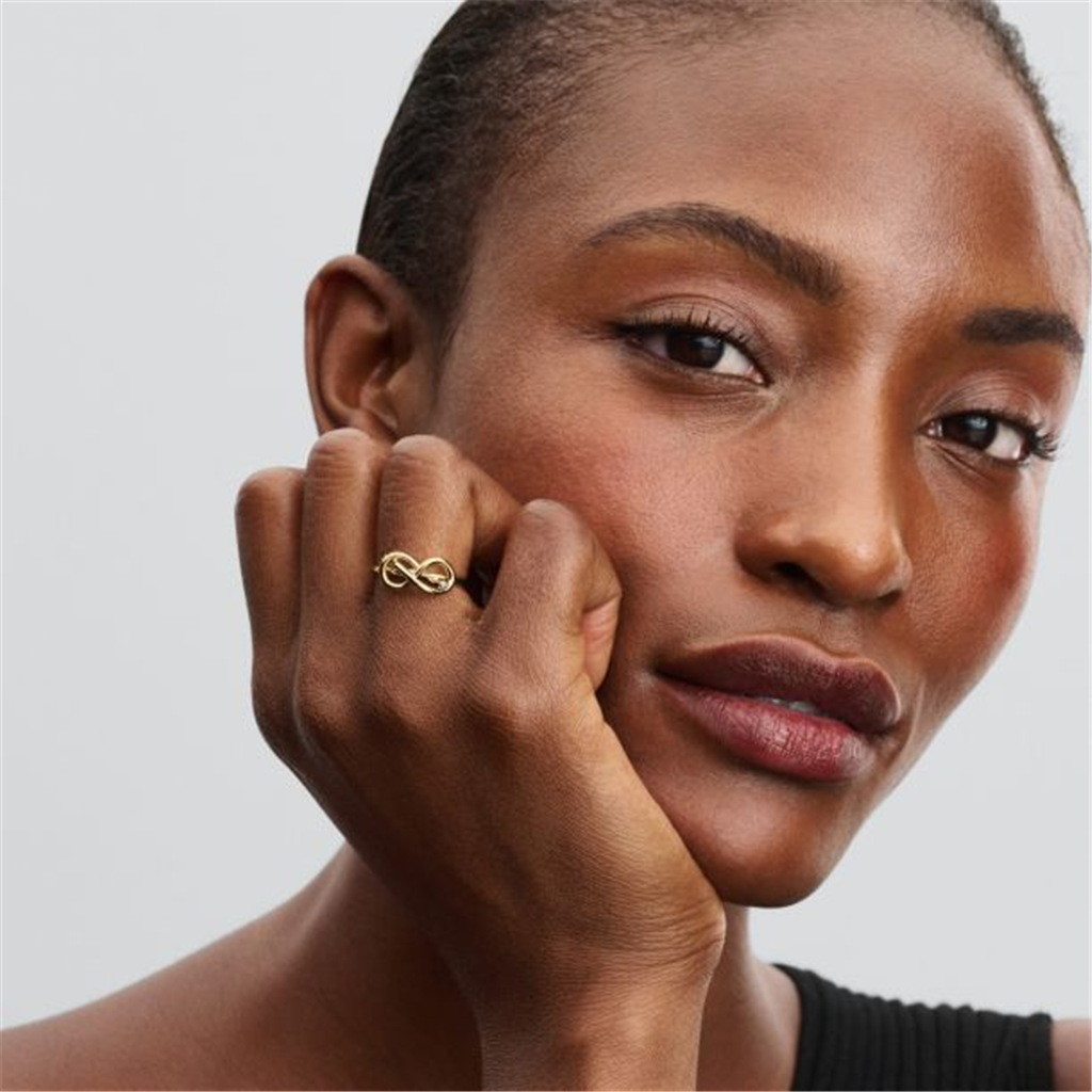 Pandora Moments Infinity Knot Ring Size 7