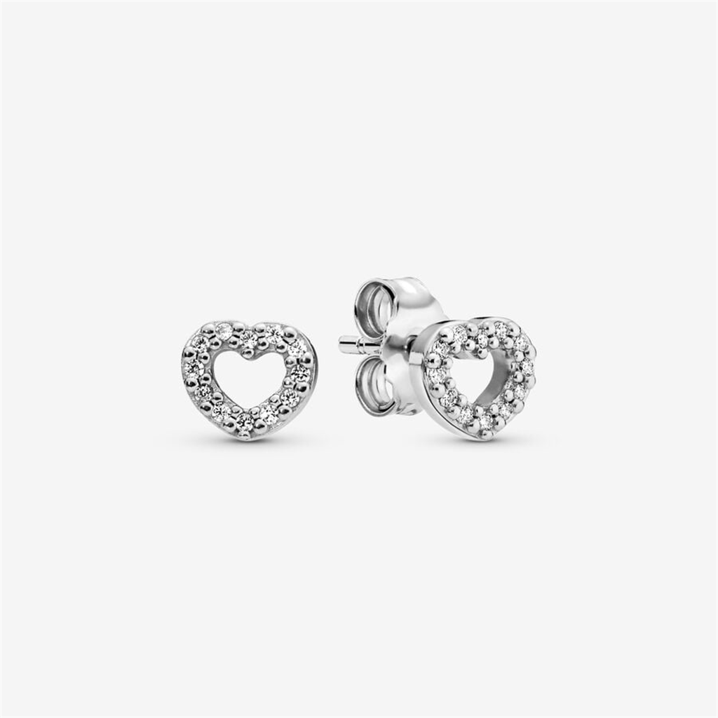 Pandora Moments Open Heart Stud Earrings