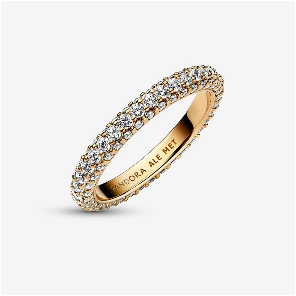 Pandora Timeless Pave'  Single-Row Ring Size 5