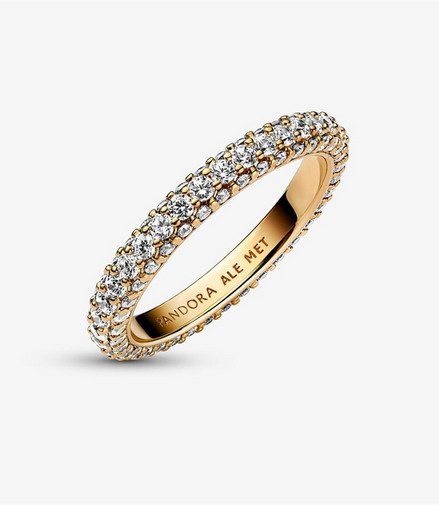 Pandora Timeless Pave'  Single-Row Ring Size 5
