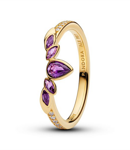 Pandora Disney Frozen Queen Anna Gold-Plated Tiara Ring Size 54