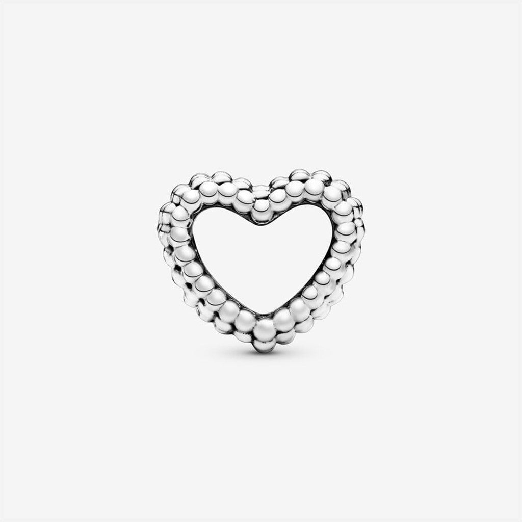 Pandora Moments Beaded Open Heart Charm