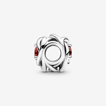 Pandora Moments July True Red Eternity Circle Charm