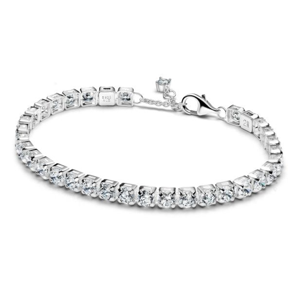 Pandora Sparkling Bold Tennis Bracelet Size 16