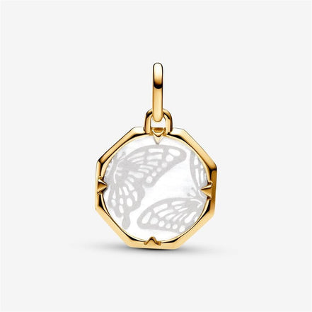 Pandora ME/Pandora  Pearlescent Butterfly Medallion Charm