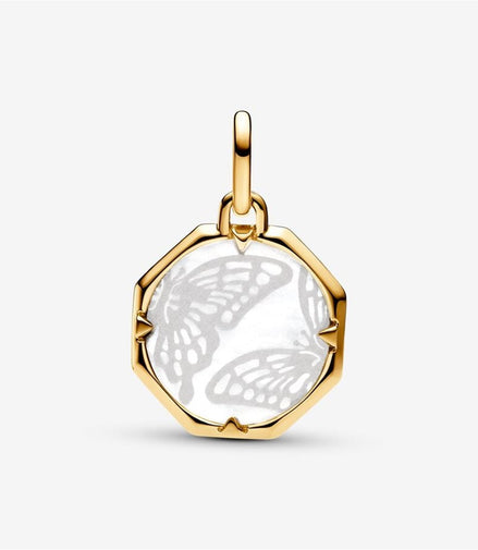 Pandora ME/Pandora  Pearlescent Butterfly Medallion Charm
