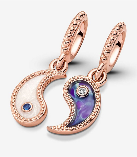 Pandora Moments Splittable Yin & Yang Sparkling Dangle Charm
