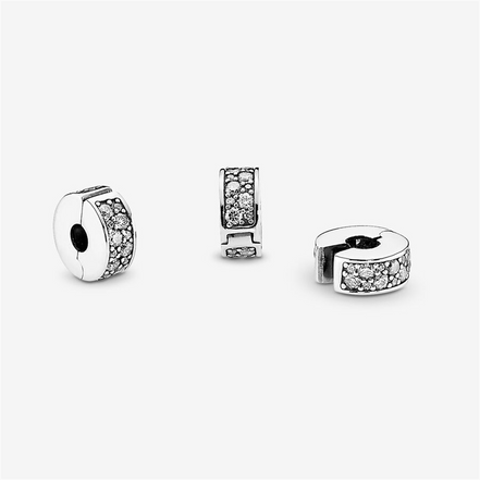 Pandora Moments Clear Pavé Clip Charm