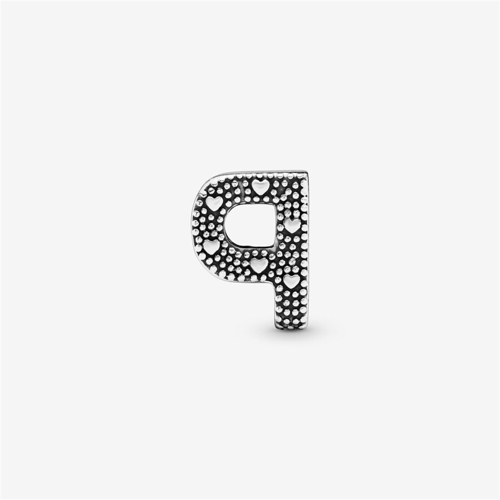 Pandora Moments Letter P Silver Charm