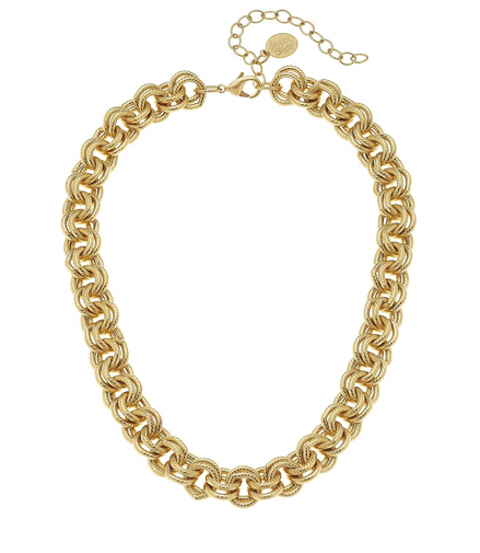 Susan Shaw Double Link Chain Necklace