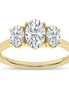 14K Gold 2 CTW Lab Grown Diamond 3 Stone Engagement Ring