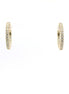 14K Yellow Gold And 0.70 CTW Diamond Inside/Out Huggie Hoop Earring
