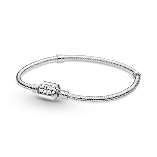 Pandora Moments Star Wars Snake Chain Clasp Bracelet Size 17