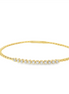 14K Yellow Gold And 0.40 CTW Diamond Flex Bangle Bracelet