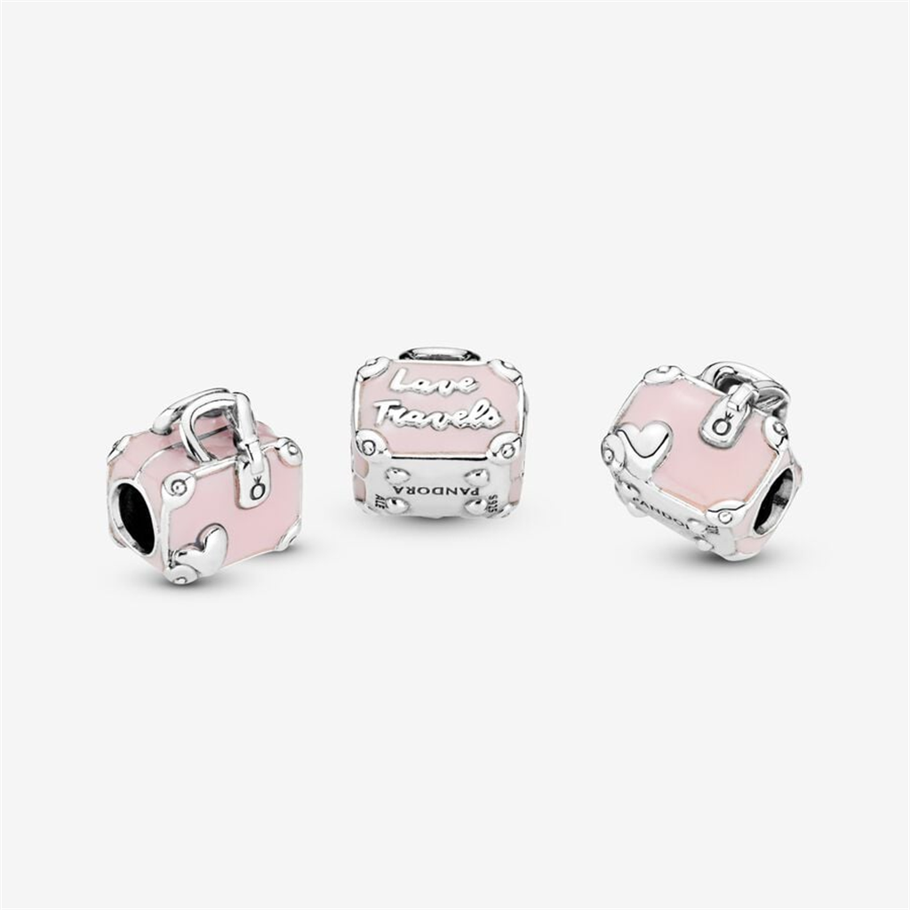 Pandora Moments Pink Travel Bag Charm