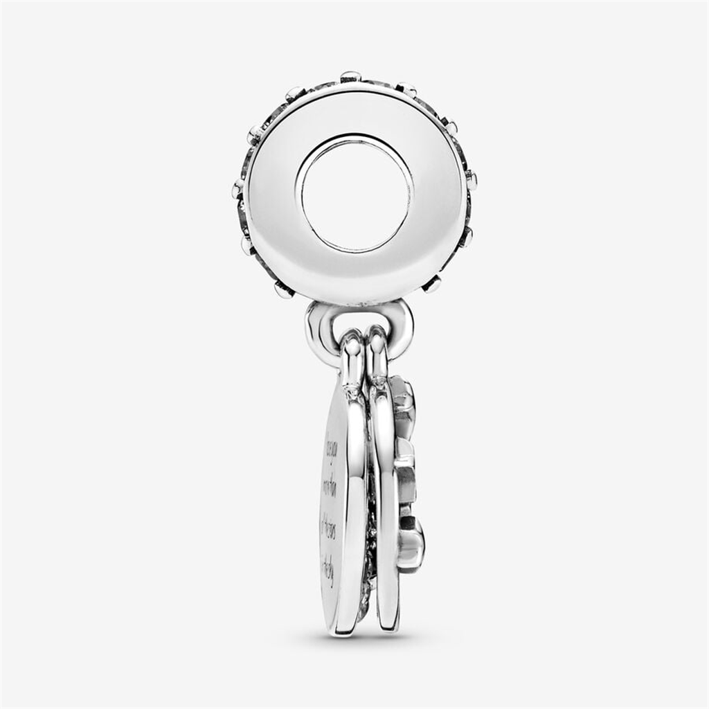 Pandora Moments Blue Night Sky Crescent Moon & Stars Love  Dangle Charm