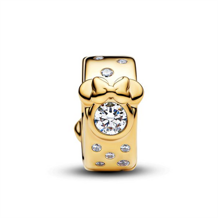 Pandora Disney Mickey & Minnie Mouse Gold-Plated Clip Charm