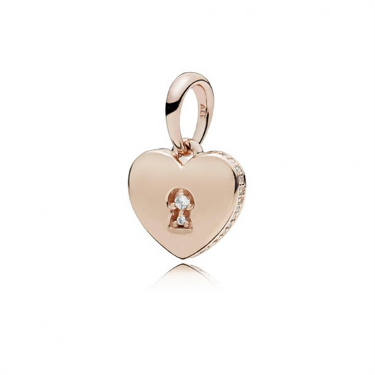 Pandora Rose Shimmering Keyhole Dangle Charm