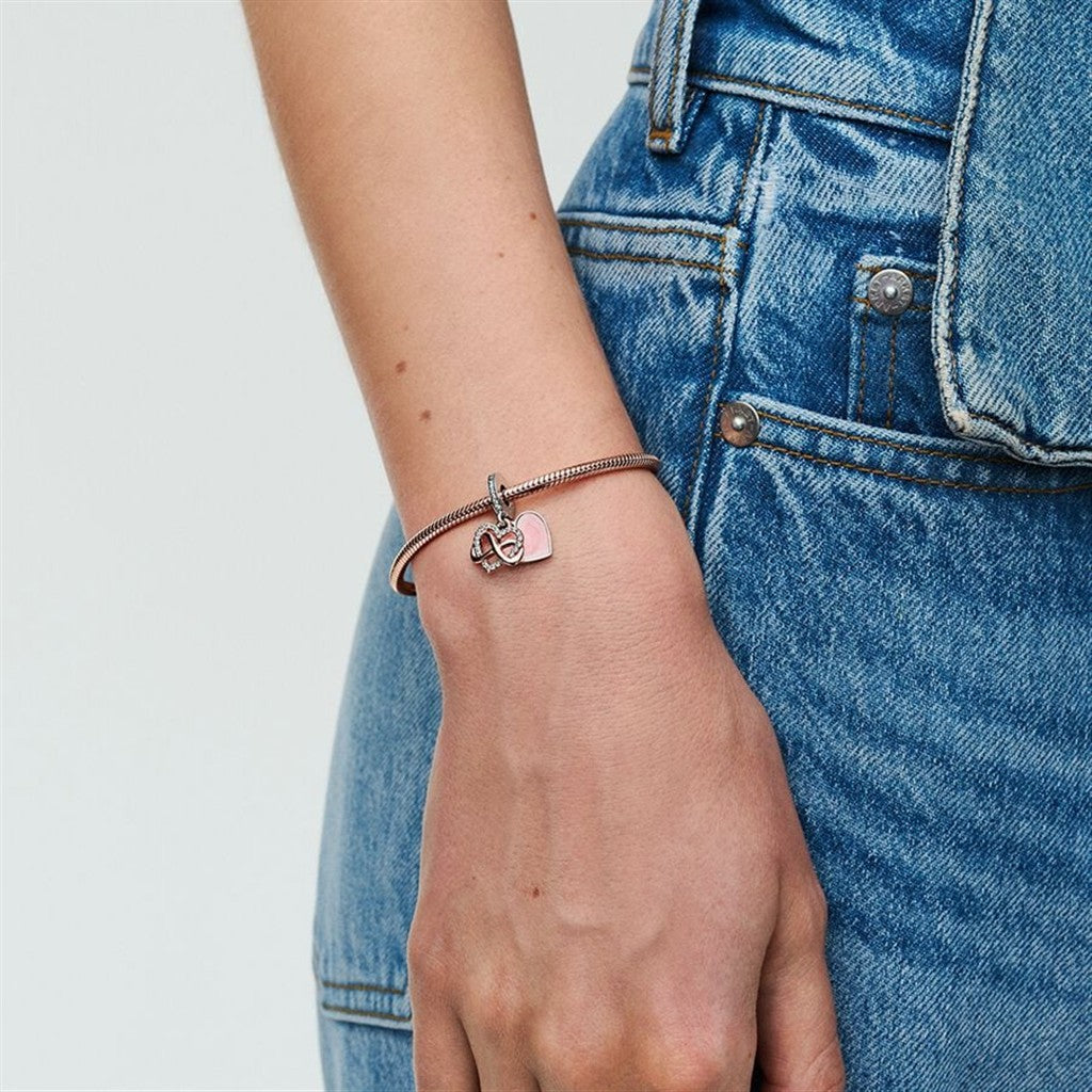 Pandora Moments Sparkling Family Infinity Heart Dangle Charm