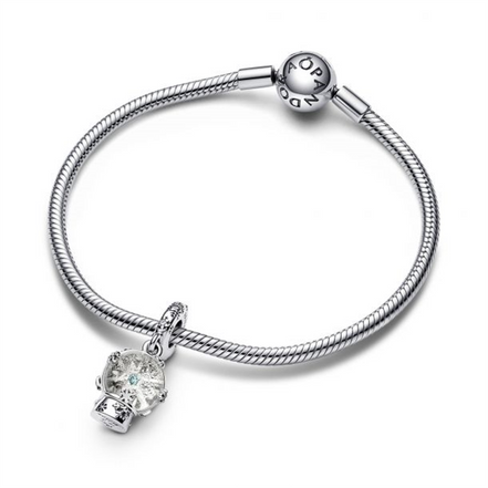 Pandora Moments Snowflake Snowglobe Dangle Charm