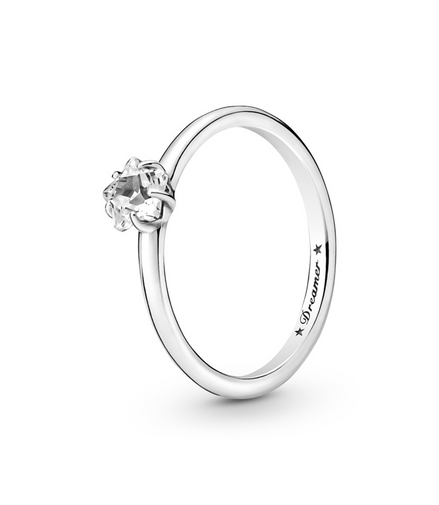 Pandora Moments Celestial Sparkling Star Solitaire Ring Size 7
