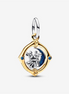 Pandora Disney Mickey Mouse & Minnie Mouse Two-Tone Spinning Moon Dangle Charm
