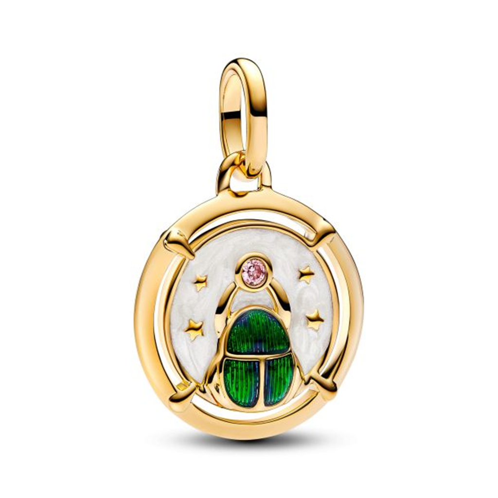 Pandora ME/Moments Scarab Beetle Gold-Plated Medallion Charm