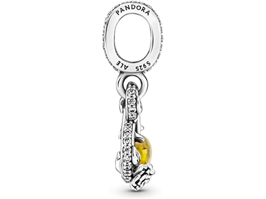 Pandora Disney Belle Infinity & Rose Flower Pendant Charm