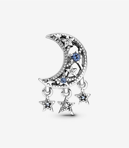 Pandora Moments "Dream Big" Star & Crescent Moon Charm