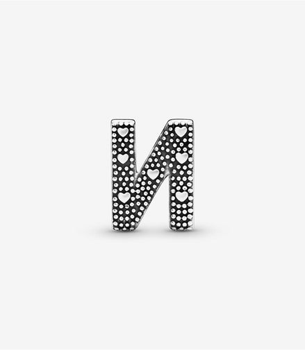 Pandora Moments Letter N Alphabet Charm