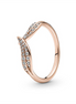 Pandora Timeless Sparkling Leaves Ring Size 6