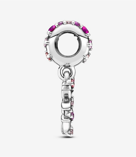 Pandora Moments Pink Heart Family Tree Dangle Charm