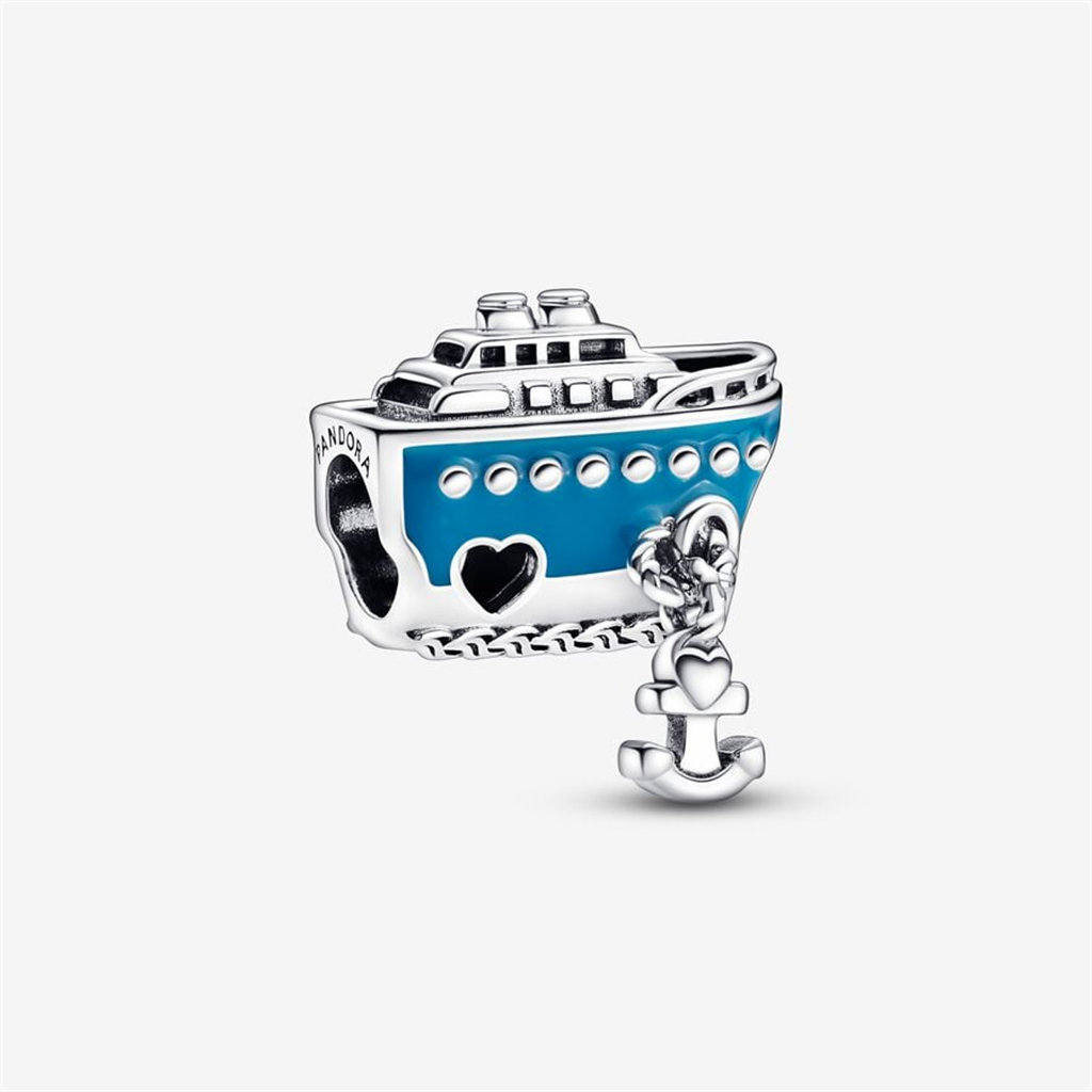 Pandora Moments Anchored Cruise Ship Charm