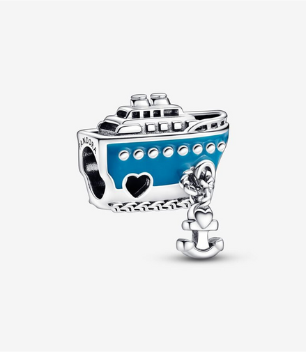 Pandora Moments Anchored Cruise Ship Charm