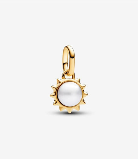Pandora ME Treated Freshwater Cultured Pearl Sun Mini Dangle Charm