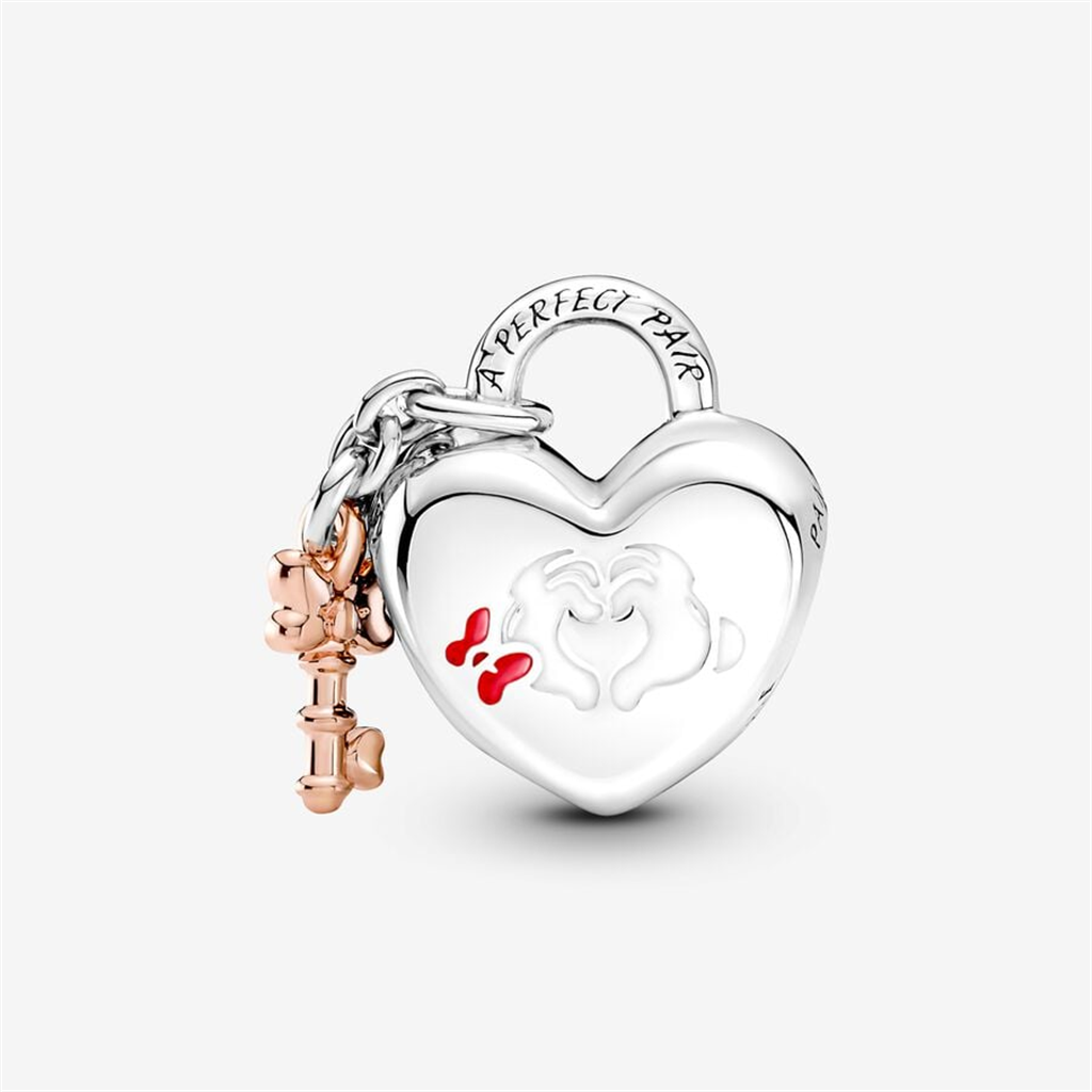 Pandora Disney Mickey Mouse & Minnie Mouse Padlock Charm