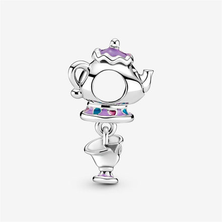 Pandora Disney Beauty and the Beast Mrs. Potts and Chip Dangle Charm