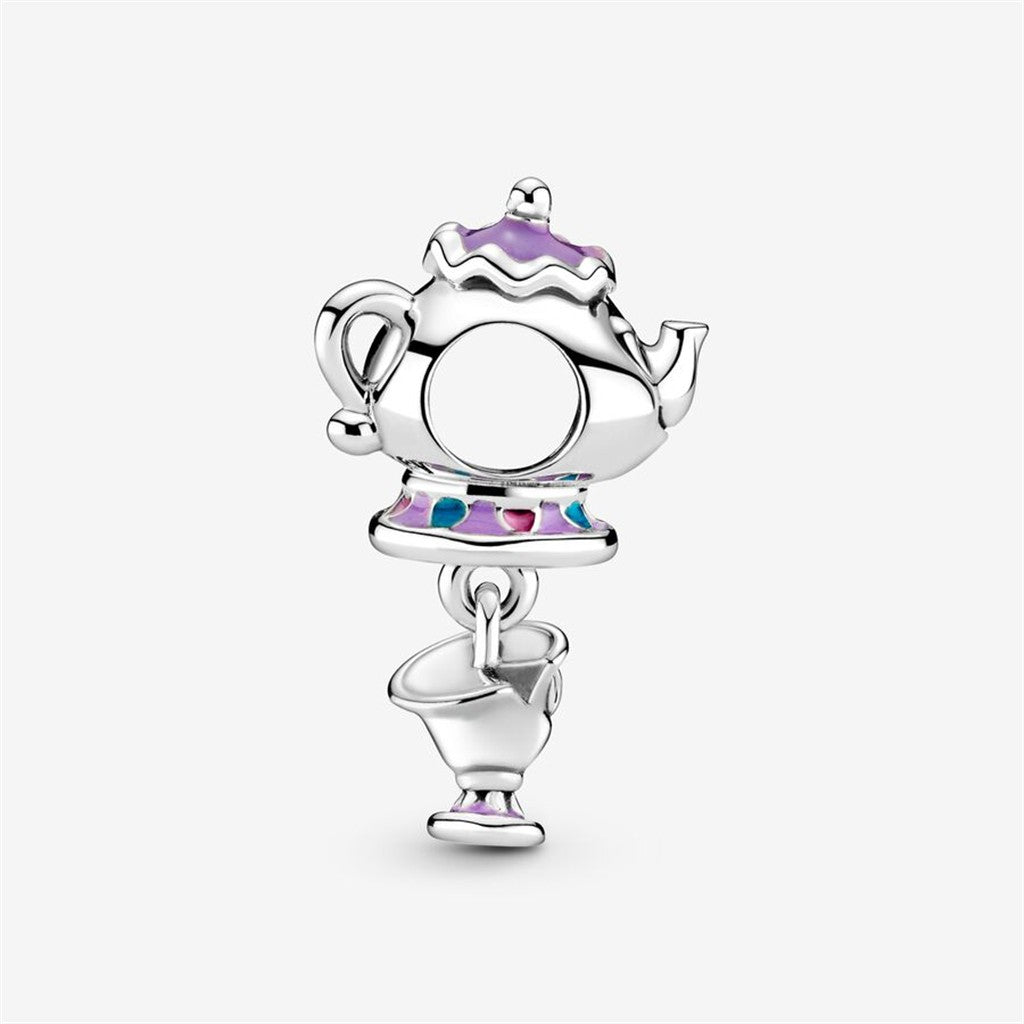 Pandora Disney Beauty and the Beast Mrs. Potts and Chip Dangle Charm