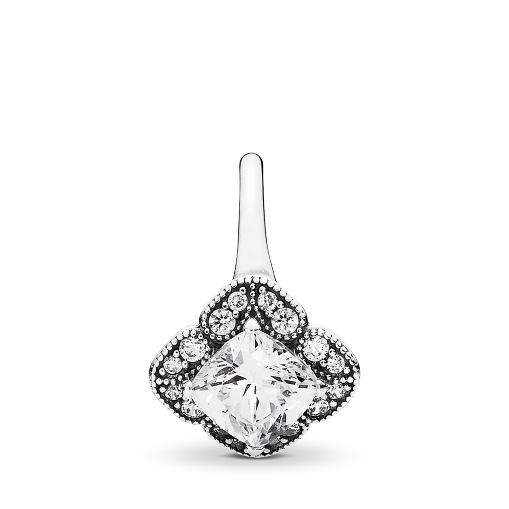 Pandora Timeless Crystalized Floral Fancy Ring Size 6