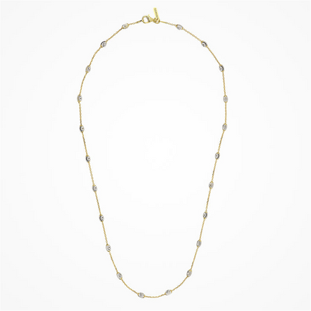 Desmos Two Tone Station Moon Necklace