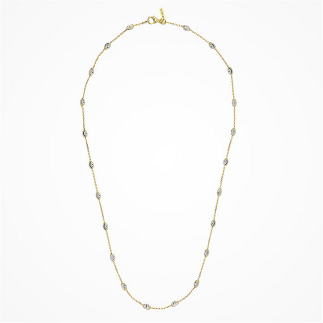 Desmos Two Tone Station Moon Necklace
