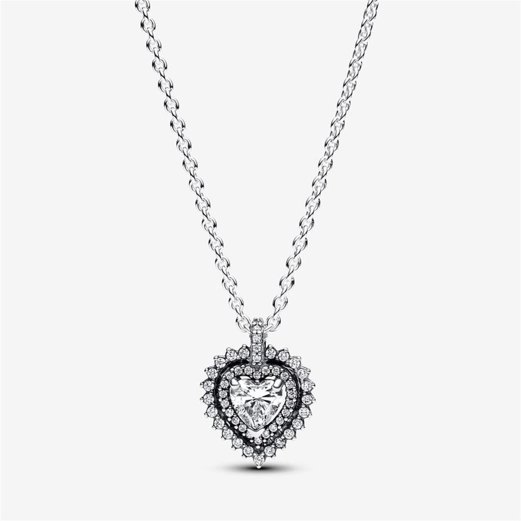 Pandora Sparkling Double Heart Halo Jewelry Gift Set