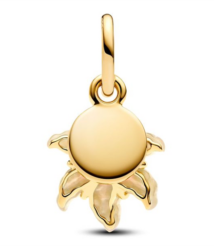 Pandora - Disney Tangled Sundrop Flower Glow-in-the-dark Gold-Plated Charm