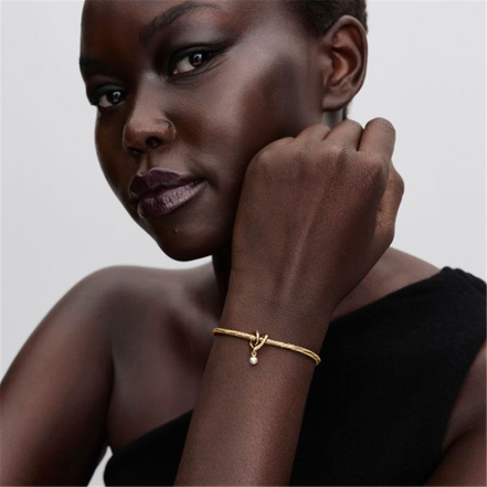 Pandora Wrapped Heart Gold-Plated Charm