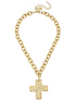 Susan Shaw Solid Cross Necklace