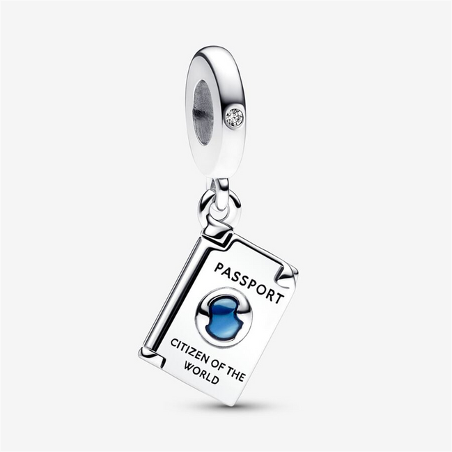 Pandora Moments Openable Passport Dangle Charm